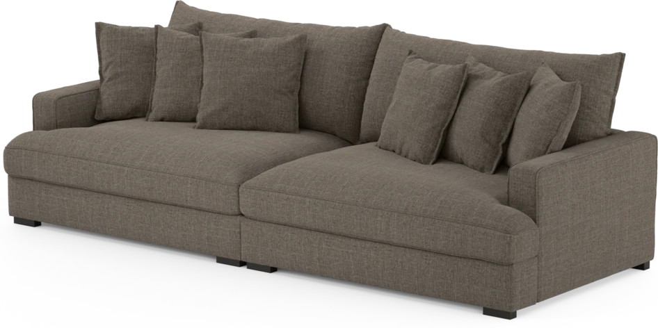 Rossi - 4-sits soffa - Brun