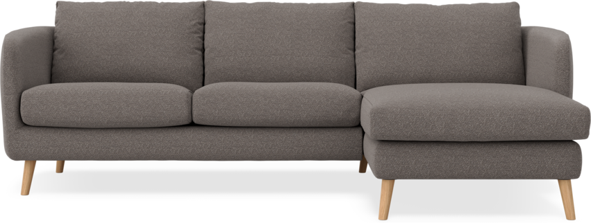 Madison Lux - 2-sits soffa med schäslong höger - Brun