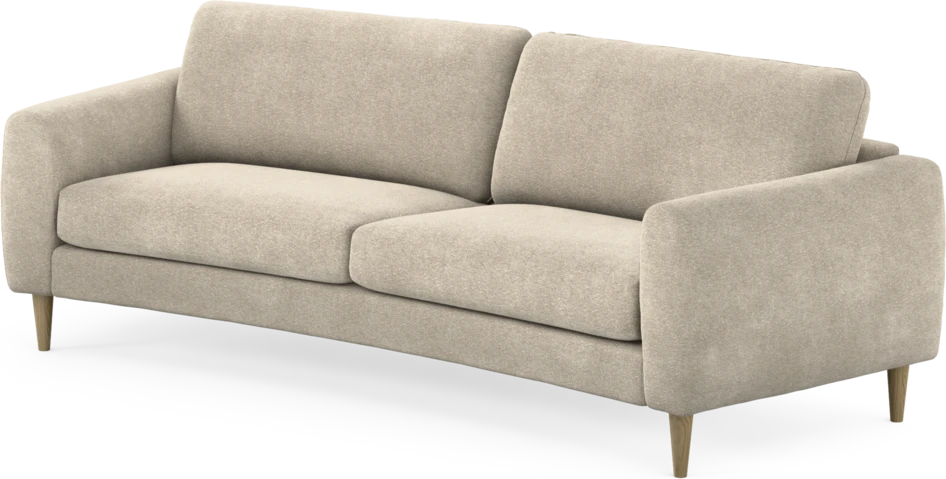 Bridge - 3-sits soffa svängd - Beige
