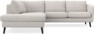 Madison - 2-sits soffa med divan vänster - Grå