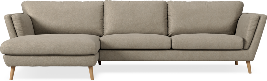 Madison Lux - 3-sits soffa med schäslong vänster - Beige