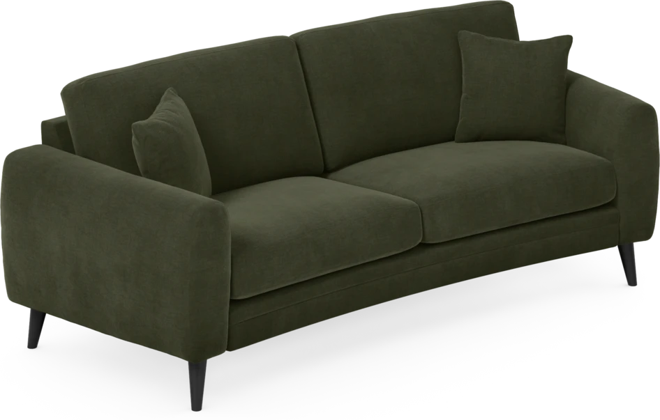 Eden - 2,5-sits soffa svängd - Grön