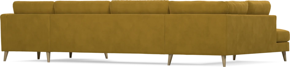 Bridge - 3-sits soffa med divan vänster och schäslong höger - Gul