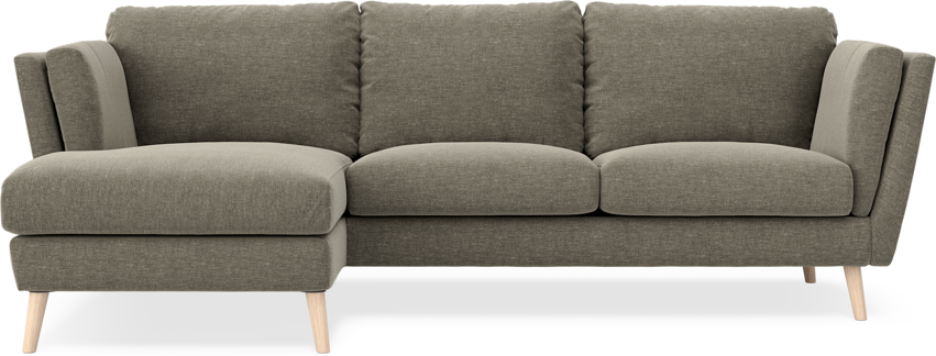 Madison Lux - 2-sits soffa med schäslong vänster - Grön