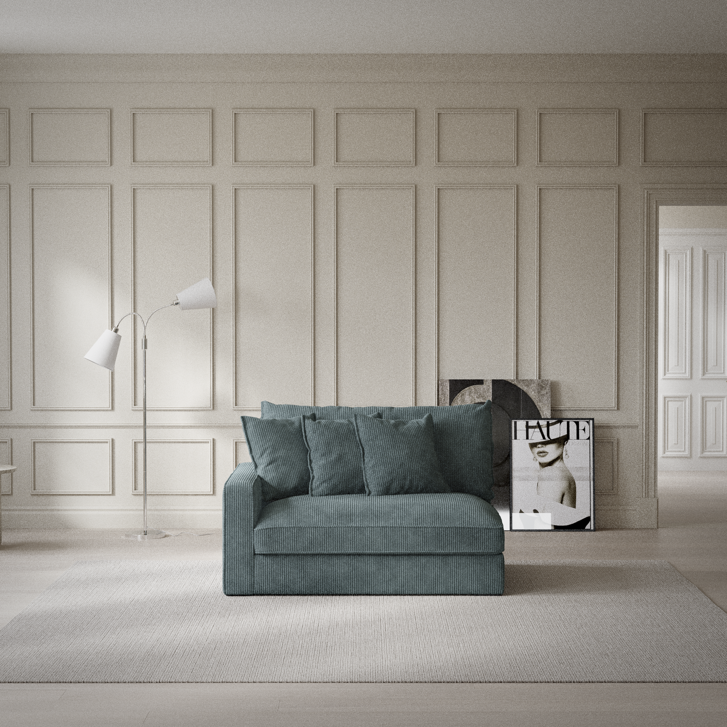 Rossi, 2-sits med armstöd vänster