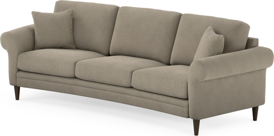 Eden - 3-sits soffa svängd - Beige