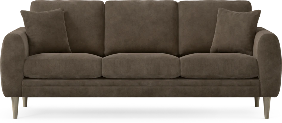 Eden - 3-sits soffa - Brun