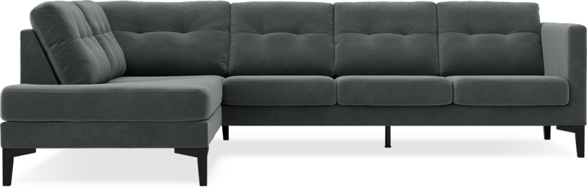 Rio - 3-sits soffa med divan vänster - Grå