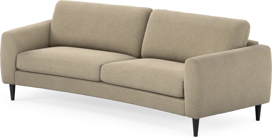 Bridge - 3-sits soffa svängd - Beige