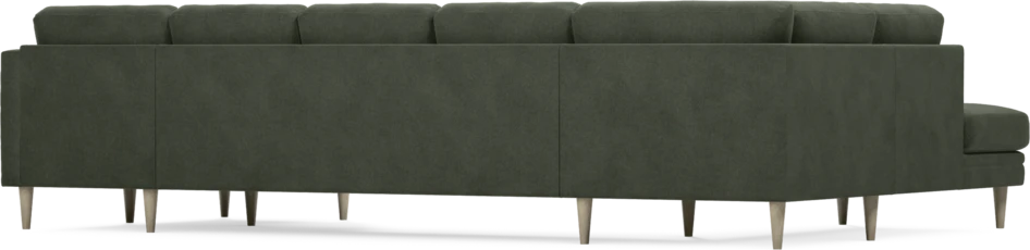 Eden - 3-sits soffa med divan vänster och schäslong höger - Grön