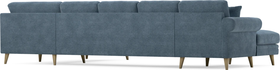 Eden - 3-sits soffa med schäslong vänster och divan höger - Blå