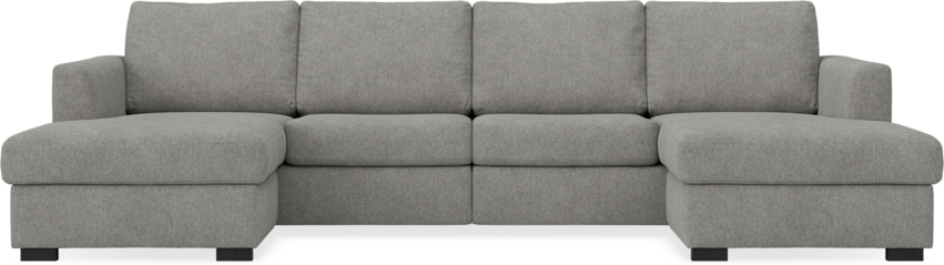 Friday - 2-sits soffa med två schäslonger - Grå