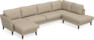 Bridge - 3-sits soffa med schäslong vänster och divan höger - Beige
