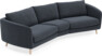 Madison - 3-sits soffa svängd, 90 cm - Blå
