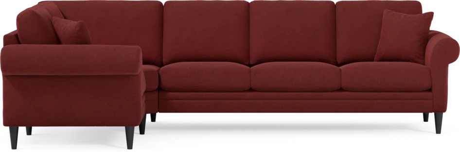 Eden - Hörnsoffa, 1+3-sits - Röd