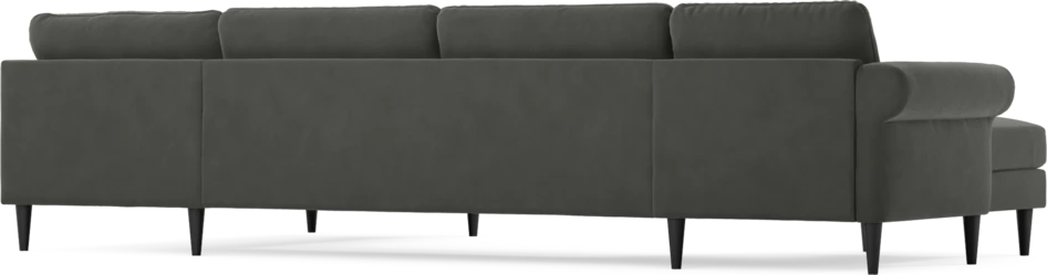 Bridge - 3-sits soffa med schäslong vänster och divan höger - Grå