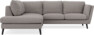 Madison - 2-sits soffa med divan vänster - Grå