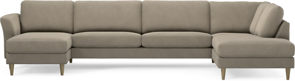 Bridge - 3-sits soffa med schäslong vänster och divan höger - Beige