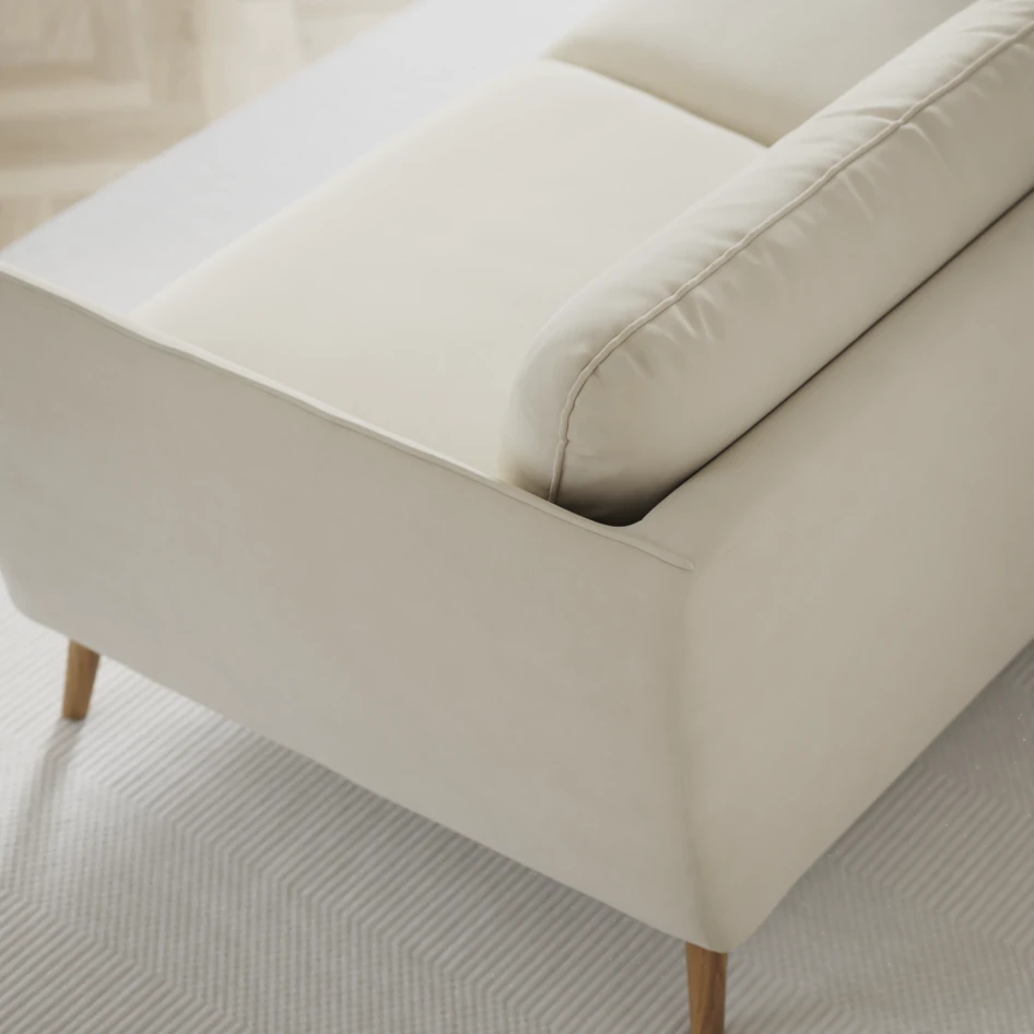 Madison Lux - 2-sits soffa med divan vänster och höger - Vit