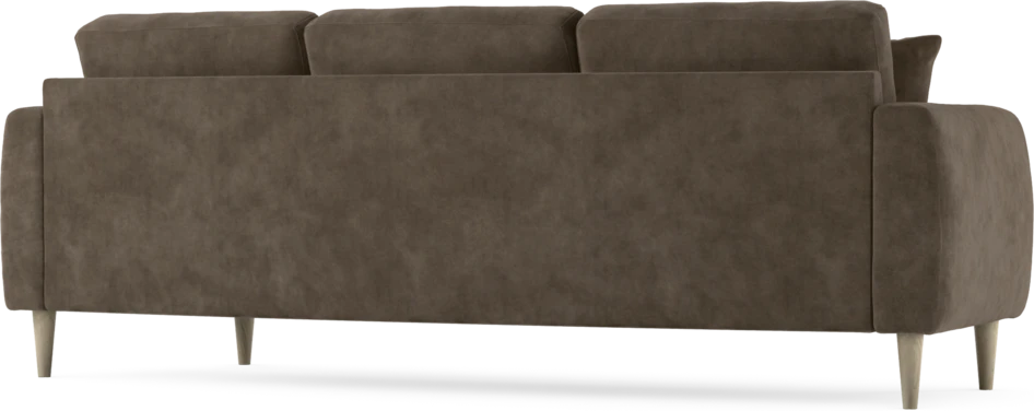 Eden - 3-sits soffa svängd - Brun