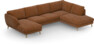 Madison Lux - 2-sits soffa med schäslong vänster och divan höger - Orange