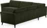 Bridge - Hörnsoffa, 3+3-sits - Grön