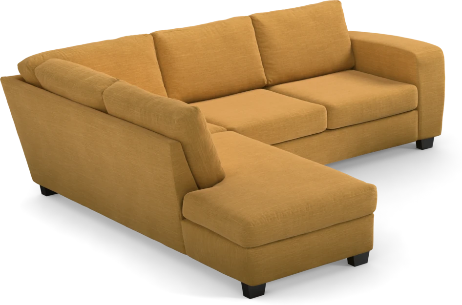 Friday - 2,5-sits soffa med divan vänster - Gul