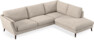 Madison Lux - 3-sits soffa med divan höger - Vit