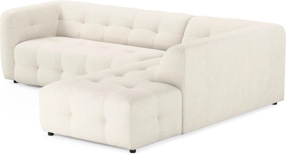 Bella - 3-sits soffa med divan höger - Vit