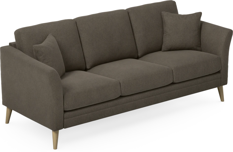 Eden - 3-sits soffa - Brun