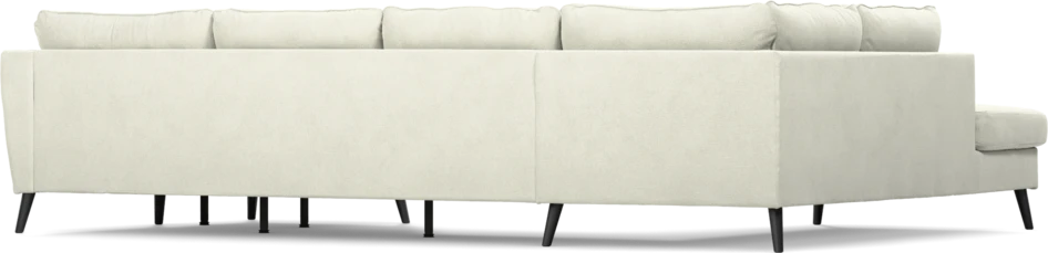 County - 3-sits soffa med divan vänster och schäslong höger - Vit