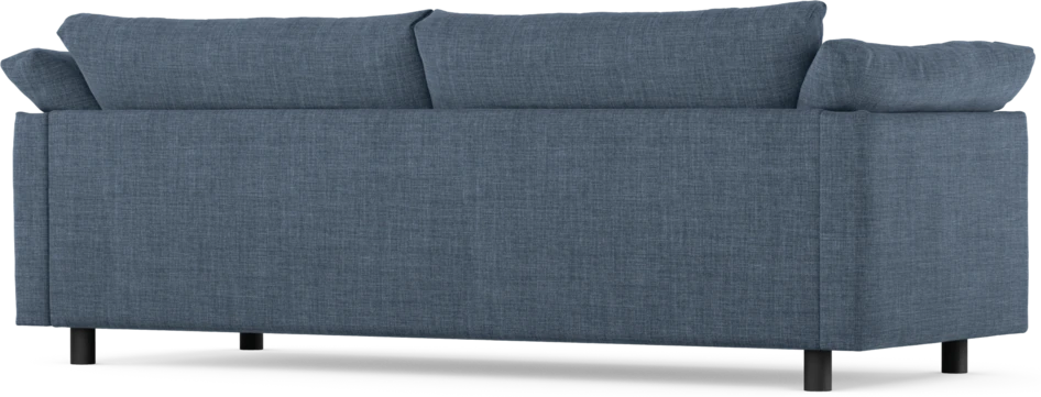 Cherrie - 3-sits soffa, hel dyna, fast klädsel - Blå