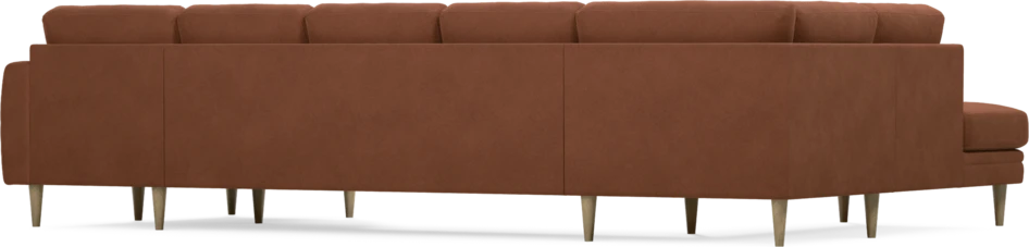 Eden - 3-sits soffa med divan vänster och schäslong höger - Orange