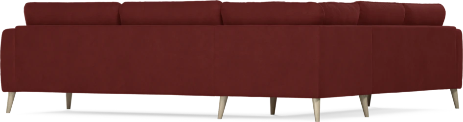 Bridge - Hörnsoffa, 2+3-sits - Röd