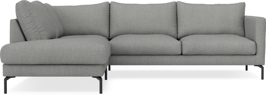 Impression Delux - 3-sits soffa med divan vänster - Grå
