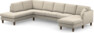 Eden - 3-sits soffa med divan vänster och schäslong höger - Beige