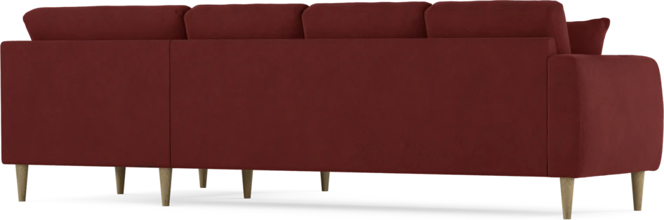 Eden - Hörnsoffa, 3+1-sits - Röd