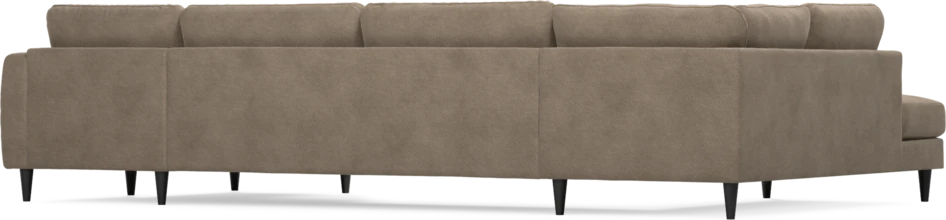 Bridge - 3-sits soffa med divan vänster och schäslong höger - Brun