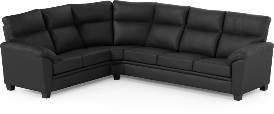 Tage - Hörnsoffa, 2+3-sits - Svart