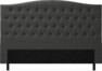 Delux Välvd - Sänggavel, 90-210 cm - Grå