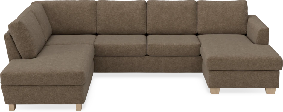 Friday - 3-sits soffa med divan vänster och schäslong höger - Brun