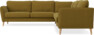 Bridge - Hörnsoffa, 3+3-sits - Gul