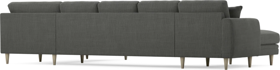 Eden - 3-sits soffa med schäslong vänster och divan höger - Grå
