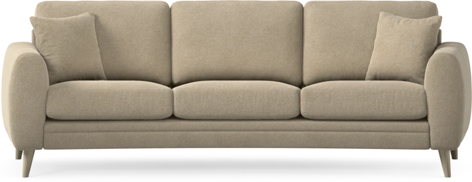 Eden - 3-sits soffa svängd - Beige
