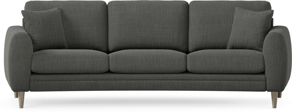Eden - 3-sits soffa svängd - Grå