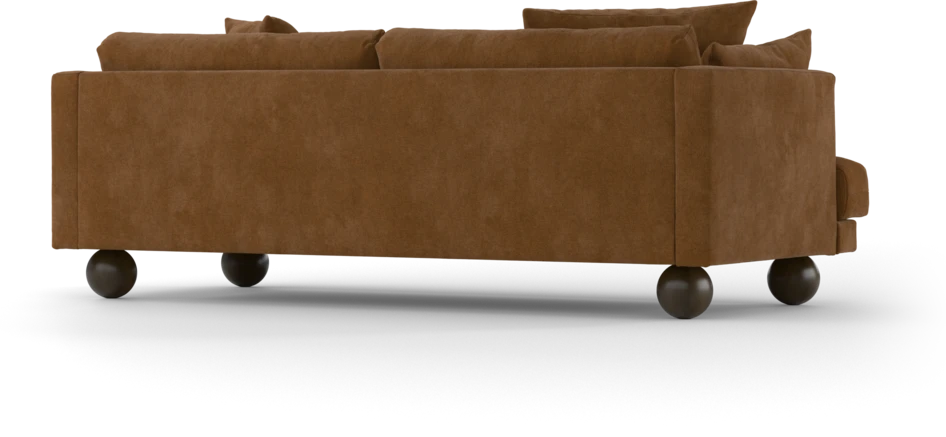 Harper - 3-sits soffa, hel dyna - Orange