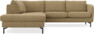 Madison - 2-sits soffa med divan vänster - Brun