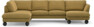 Madison Lux - 2-sits soffa med divan vänster och schäslong höger - Gul
