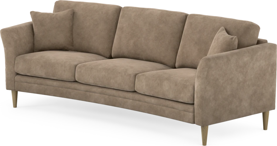 Eden - 3-sits soffa svängd - Beige