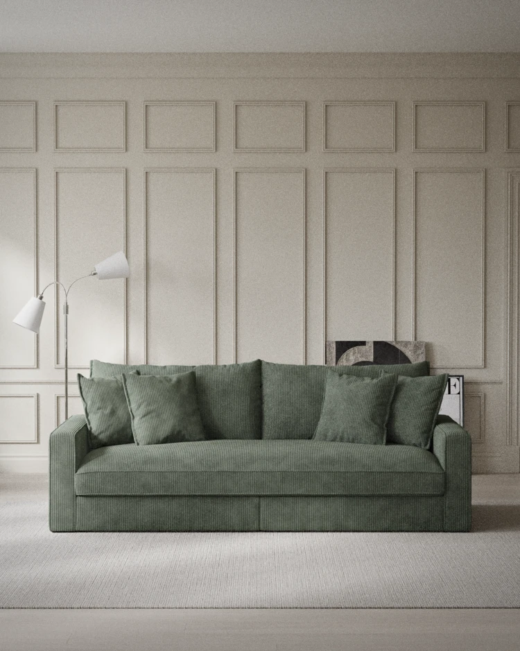 Rossi - 3-sits soffa, hel dyna - inspiration